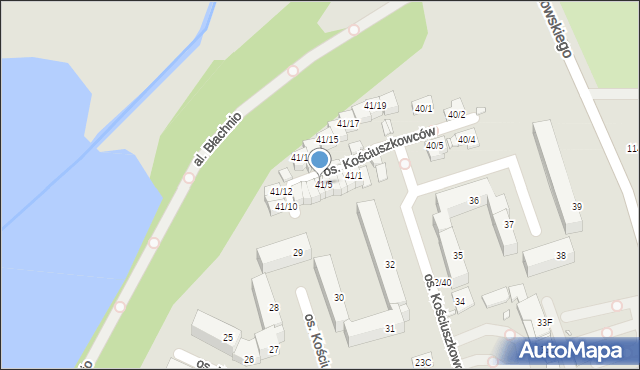 Swarzędz, Osiedle Kościuszkowców, 41/6, mapa Swarzędz