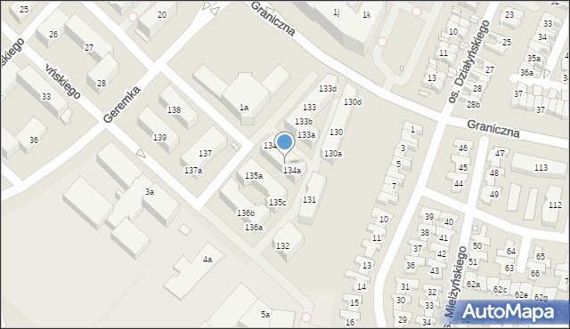 Swarzędz, Osiedle Mielżyńskiego Macieja, 134b, mapa Swarzędz