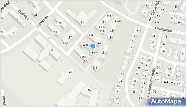 Swarzędz, Osiedle Mielżyńskiego Macieja, 135c, mapa Swarzędz