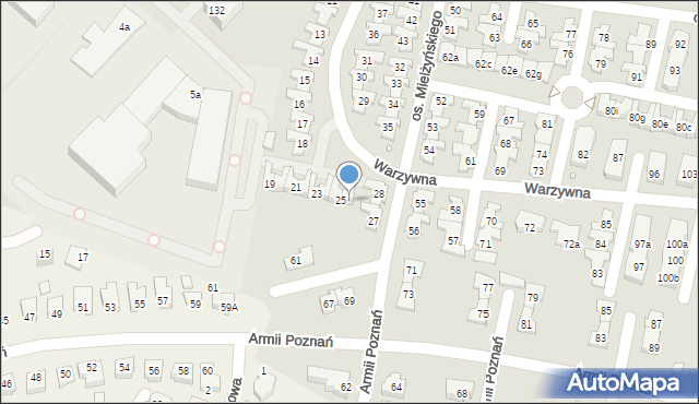 Swarzędz, Osiedle Mielżyńskiego Macieja, 26, mapa Swarzędz