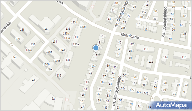 Swarzędz, Osiedle Mielżyńskiego Macieja, 7, mapa Swarzędz