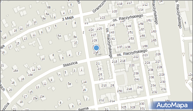 Swarzędz, Osiedle Raczyńskiego Edwarda, 1/35, mapa Swarzędz