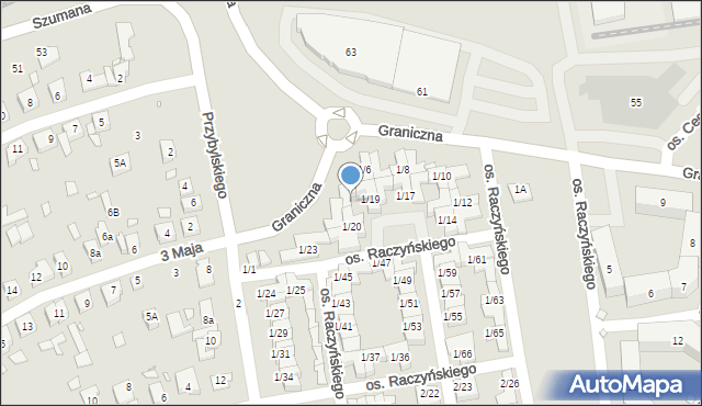 Swarzędz, Osiedle Raczyńskiego Edwarda, 1/5, mapa Swarzędz