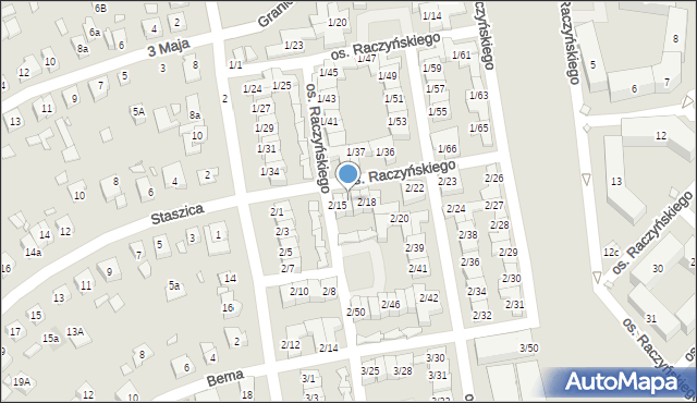 Swarzędz, Osiedle Raczyńskiego Edwarda, 2/16, mapa Swarzędz