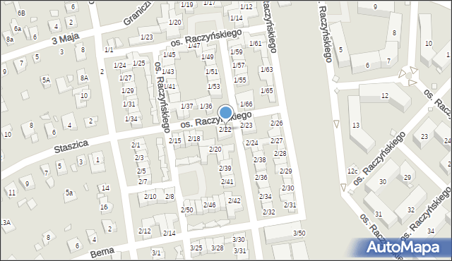 Swarzędz, Osiedle Raczyńskiego Edwarda, 2/22, mapa Swarzędz