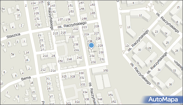 Swarzędz, Osiedle Raczyńskiego Edwarda, 2/35, mapa Swarzędz