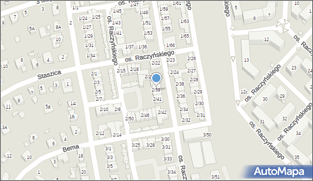 Swarzędz, Osiedle Raczyńskiego Edwarda, 2/39, mapa Swarzędz