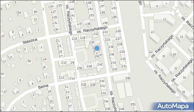 Swarzędz, Osiedle Raczyńskiego Edwarda, 2/41, mapa Swarzędz