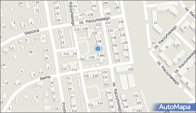 Swarzędz, Osiedle Raczyńskiego Edwarda, 2/44, mapa Swarzędz