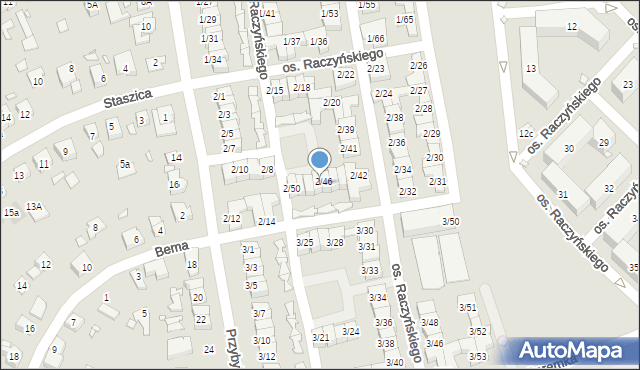 Swarzędz, Osiedle Raczyńskiego Edwarda, 2/47, mapa Swarzędz