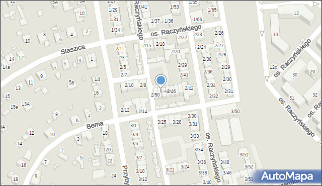 Swarzędz, Osiedle Raczyńskiego Edwarda, 2/49, mapa Swarzędz