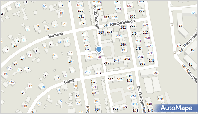 Swarzędz, Osiedle Raczyńskiego Edwarda, 2/8, mapa Swarzędz