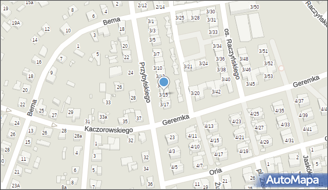 Swarzędz, Osiedle Raczyńskiego Edwarda, 3/15, mapa Swarzędz