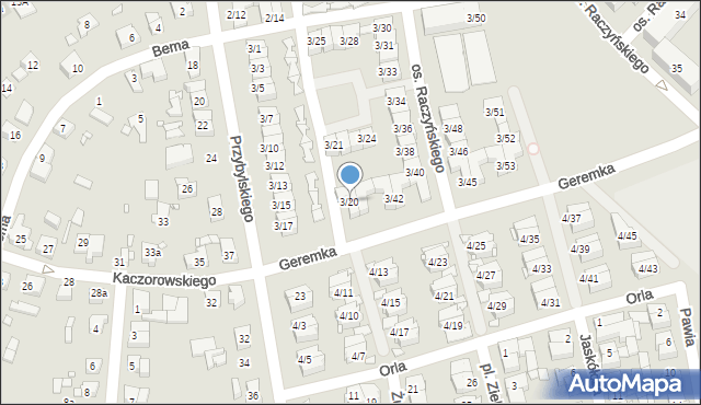 Swarzędz, Osiedle Raczyńskiego Edwarda, 3/20, mapa Swarzędz