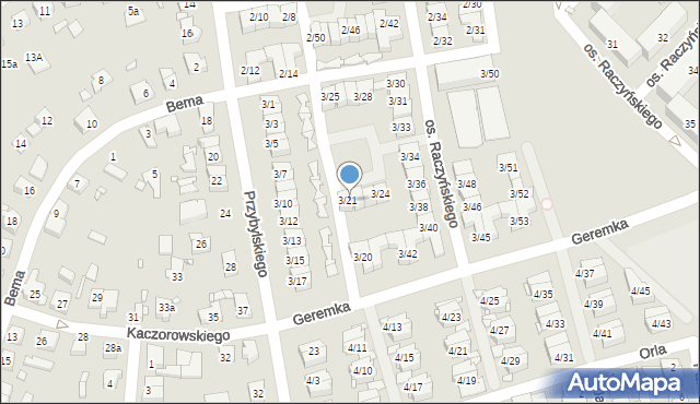 Swarzędz, Osiedle Raczyńskiego Edwarda, 3/21, mapa Swarzędz