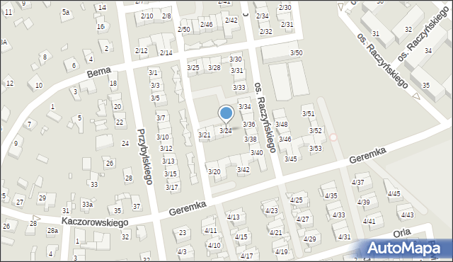 Swarzędz, Osiedle Raczyńskiego Edwarda, 3/24, mapa Swarzędz