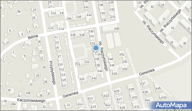 Swarzędz, Osiedle Raczyńskiego Edwarda, 3/35, mapa Swarzędz