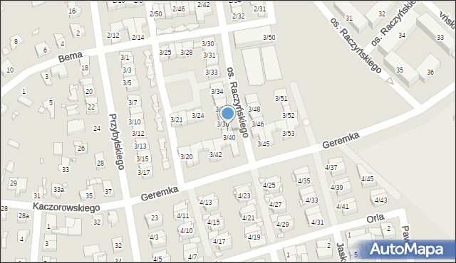 Swarzędz, Osiedle Raczyńskiego Edwarda, 3/39, mapa Swarzędz