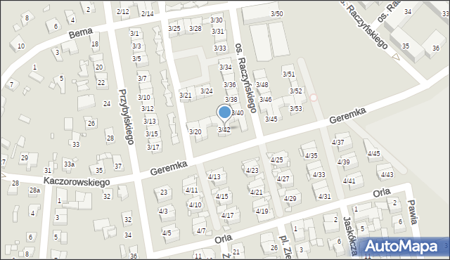 Swarzędz, Osiedle Raczyńskiego Edwarda, 3/42, mapa Swarzędz