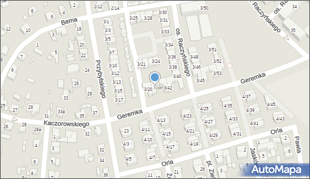 Swarzędz, Osiedle Raczyńskiego Edwarda, 3/44, mapa Swarzędz