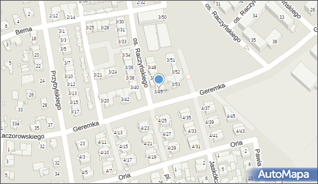 Swarzędz, Osiedle Raczyńskiego Edwarda, 3/45, mapa Swarzędz