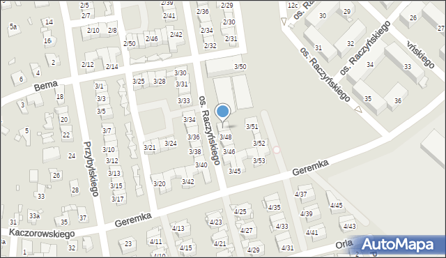 Swarzędz, Osiedle Raczyńskiego Edwarda, 3/49, mapa Swarzędz