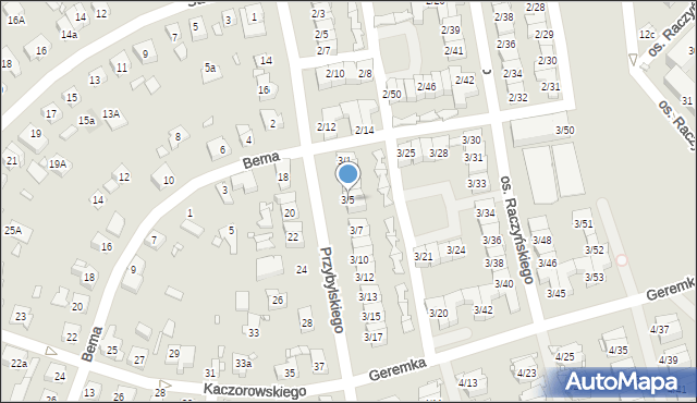 Swarzędz, Osiedle Raczyńskiego Edwarda, 3/5, mapa Swarzędz