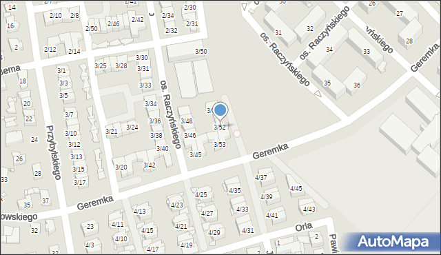 Swarzędz, Osiedle Raczyńskiego Edwarda, 3/52, mapa Swarzędz