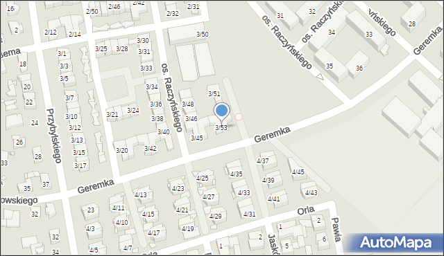 Swarzędz, Osiedle Raczyńskiego Edwarda, 3/53, mapa Swarzędz