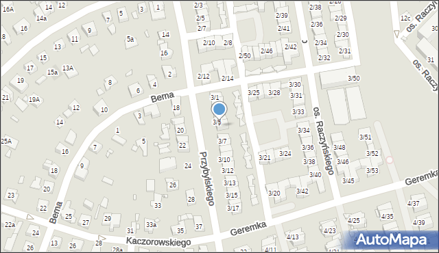 Swarzędz, Osiedle Raczyńskiego Edwarda, 3/6, mapa Swarzędz