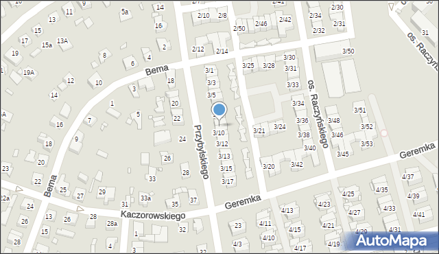 Swarzędz, Osiedle Raczyńskiego Edwarda, 3/9, mapa Swarzędz