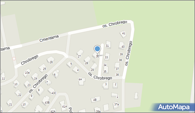 Świdwin, Osiedle Króla Bolesława Chrobrego, 30, mapa Świdwin