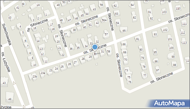 Świebodzin, Osiedle Słoneczne, 30, mapa Świebodzin