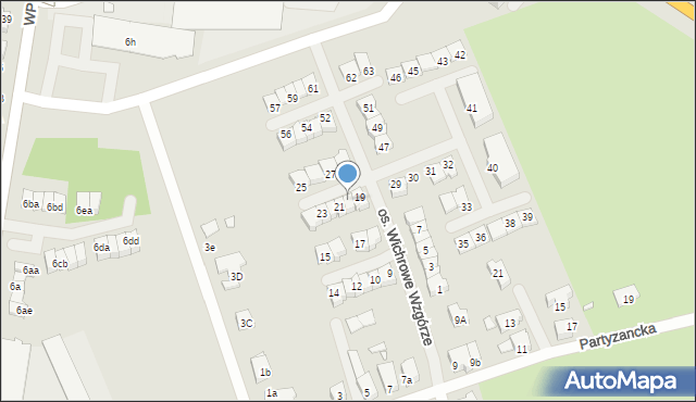 Świebodzin, Osiedle Wichrowe Wzgórze, 20, mapa Świebodzin