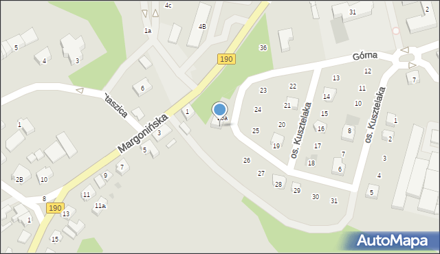 Szamocin, Osiedle Kusztelaka Wacława, ks., 25b, mapa Szamocin