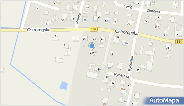 Szamotuły, Ostrorogska, 43a, mapa Szamotuły