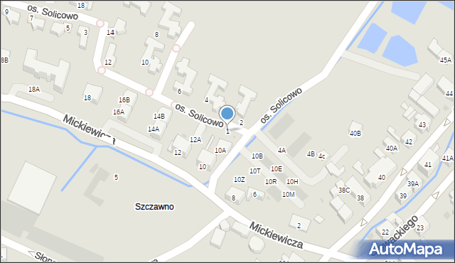 Szczawno-Zdrój, Osiedle Solicowo, 1, mapa Szczawno-Zdrój