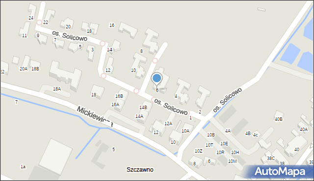 Szczawno-Zdrój, Osiedle Solicowo, 6, mapa Szczawno-Zdrój
