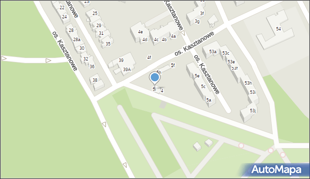 Szczecin, Osiedle Kasztanowe, 5i, mapa Szczecina