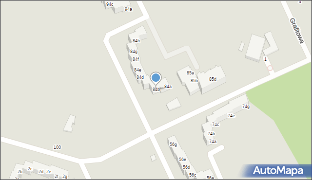 Szczecin, Osiedle Kasztanowe, 84b, mapa Szczecina