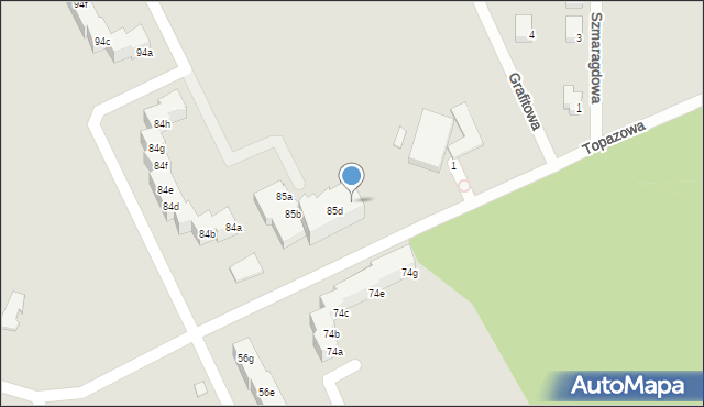 Szczecin, Osiedle Kasztanowe, 85e, mapa Szczecina