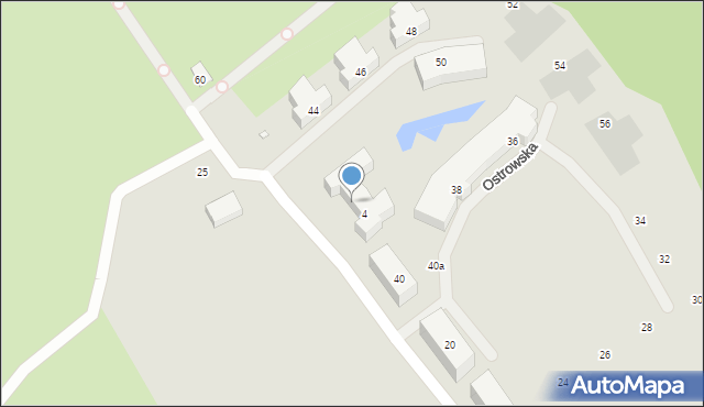 Szczecin, Ostrowska, 42, mapa Szczecina