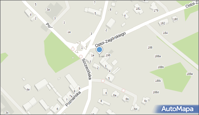 Szczecin, Ostoi-Zagórskiego Włodzimierza, 19, mapa Szczecina