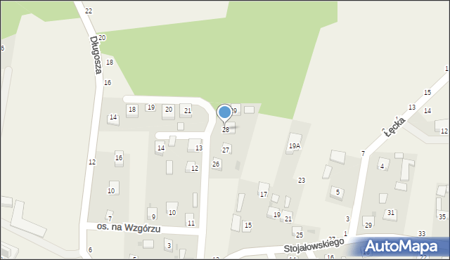 Szczepanów, Osiedle na Wzgórzu, 28, mapa Szczepanów