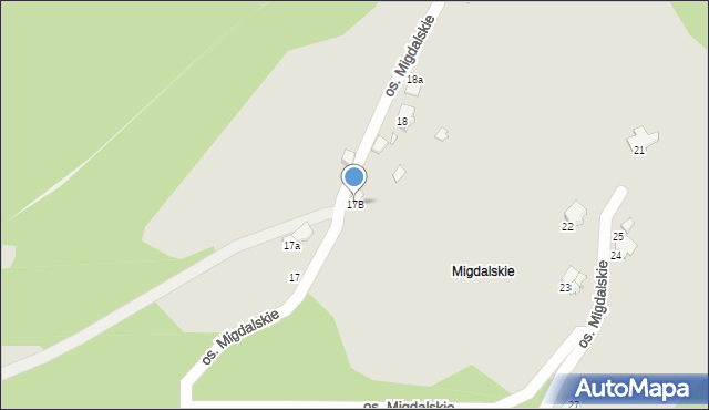 Szczyrk, Osiedle Migdalskie, 17B, mapa Szczyrk