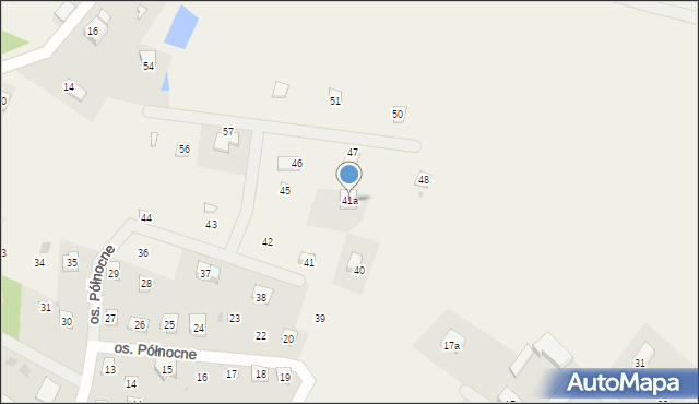 Szteklin, Osiedle Północne, 41a, mapa Szteklin