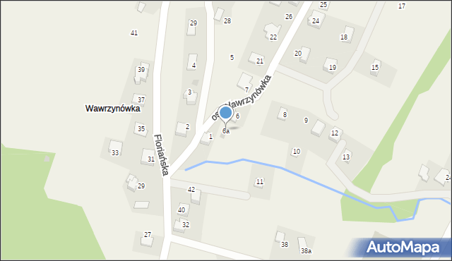 Targanice, Osiedle Wawrzynówka, 6a, mapa Targanice