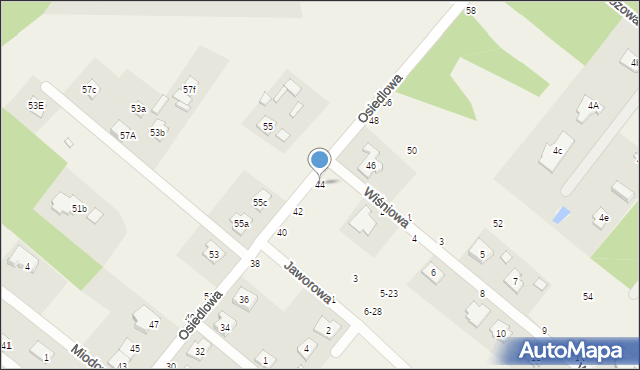 Targówka, Osiedlowa, 44, mapa Targówka