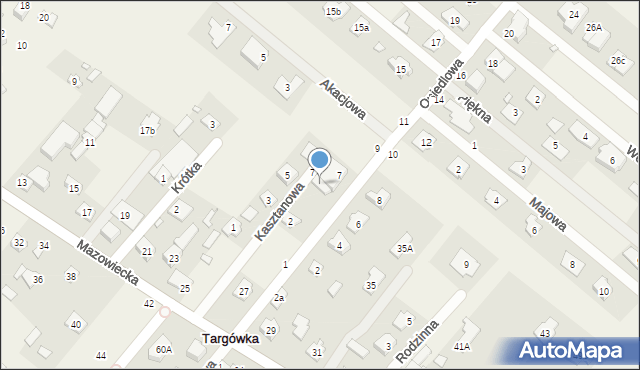 Targówka, Osiedlowa, 5, mapa Targówka