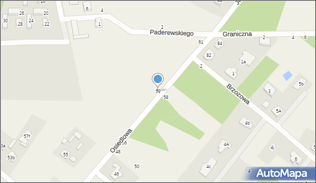 Targówka, Osiedlowa, 59, mapa Targówka